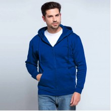 Толстовка з капюшоном та замком-блискавкою JHK, HOODED SWEATSHIRT, унісекс, синя, розмір L (SWUAHOOD)
