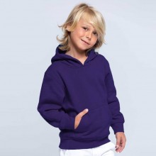 Дитяче худі JHK KID SWEATSHIRT KANGAROO, з капюшоном, з нашивною кишенею, фіолетове, розмір 140, на 9/11 років