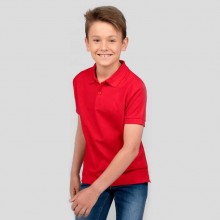 Дитяча футболка поло JHK KID POLO, з коміром, червона, розмір 116, на 5/6 років Дитяча футболка поло JHK KID POLO, з коміром, червона, розмір 116, на 5/6 років
