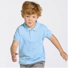 Дитяча футболка поло JHK KID POLO, з коміром, блакитна, розмір 116, на 5/6 років Дитяча футболка поло JHK KID POLO, з коміром, блакитна, розмір 116, на 5/6 років