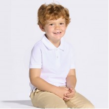 Дитяча футболка поло JHK KID POLO, з коміром, біла, розмір 116, на 5/6 років Дитяча футболка поло JHK KID POLO, з коміром, біла, розмір 116, на 5/6 років