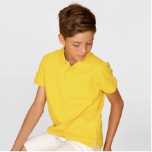 Дитяча футболка поло JHK KID POLO, з коміром, жовта, розмір 116, на 5/6 років Дитяча футболка поло JHK KID POLO, з коміром, жовта, розмір 116, на 5/6 років
