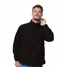 Флісова кофта JHK POLAR FLEECE MAN, розмір XXL, чорний чоловічий батник, без капюшона