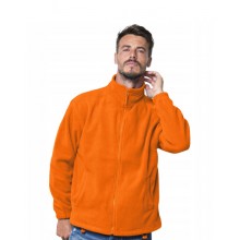 Флісова кофта JHK POLAR FLEECE MAN, розмір XXL, помаранчевий чоловічий батник, без капюшона