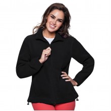 Флісова кофта JHK POLAR FLEECE LADY, жіночий батник, без капюшона, чорний, розмір L