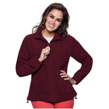 Флісова кофта JHK POLAR FLEECE LADY, жіночий батник, без капюшона, бордовий, розмір L Флісова кофта JHK POLAR FLEECE LADY, жіночий батник, без капюшона, бордовий, розмір L