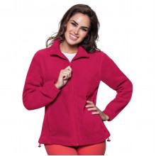 Флісова кофта JHK POLAR FLEECE LADY, жіночий батник, без капюшона, малиновий, розмір L