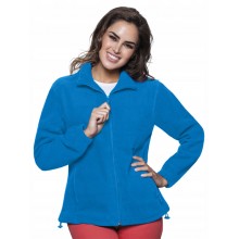 Флісова кофта JHK POLAR FLEECE LADY, жіночий батник, без капюшона, синій Aqua, розмір L