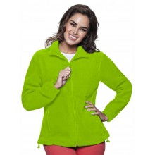 Флісова кофта JHK POLAR FLEECE LADY, жіночий батник, без капюшона, салатовий, розмір XXL