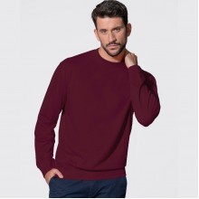 Світшот JHK, SWEATSHIRT, толстовка унісекс, жіночий, чоловічий реглан, бордовий, розмір L