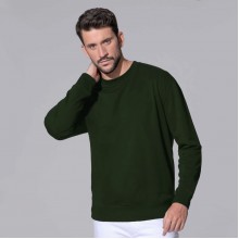 Світшот JHK, SWEATSHIRT, толстовка унісекс, жіночий, чоловічий реглан, темно-зелений, розмір L