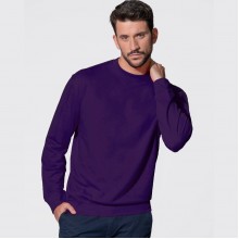 Світшот JHK, SWEATSHIRT, толстовка унісекс, чоловічий реглан, фіолетовий, розмір L
