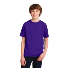Дитяча футболка JHK, KID T-SHIRT, базова, однотонна, для хлопчика, фіолетова, розмір 134, на 9/11 років Дитяча футболка JHK, KID T-SHIRT, базова, однотонна, для хлопчика, фіолетова, розмір 134, на 9/11 років