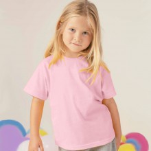 Дитяча футболка JHK, KID T-SHIRT, базова, однотонна, для дівчинки, рожева, розмір 104, на 3/4 роки  