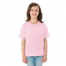 Дитяча футболка JHK, KID T-SHIRT, базова, однотонна, для дівчинки, рожева, розмір 134, на 9/11 років