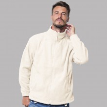 Флісова кофта JHK POLAR FLEECE MAN, розмір XXL, кремовий чоловічий батник, без капюшона