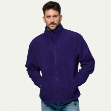 Флісова кофта JHK POLAR FLEECE MAN, розмір XXL, фіолетовий чоловічий батник, без капюшона