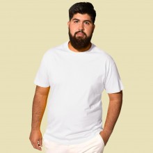 Чоловіча футболка JHK, Regular, біла, розмір 3XL, бавовна, круглий виріз