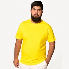 Чоловіча футболка JHK, Regular, жовта, розмір 3XL, бавовна, круглий виріз