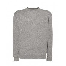 Світшот JHK, SWEATSHIRT, толстовка унісекс, чоловічий реглан, темно-сірий меланж, розмір S