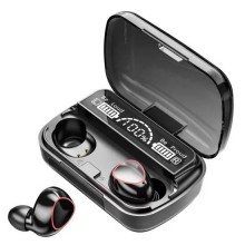 Безпровідні навушники гарнітура Damix M10, з'єднання по Bluetooth, з дисплеєм, чорні